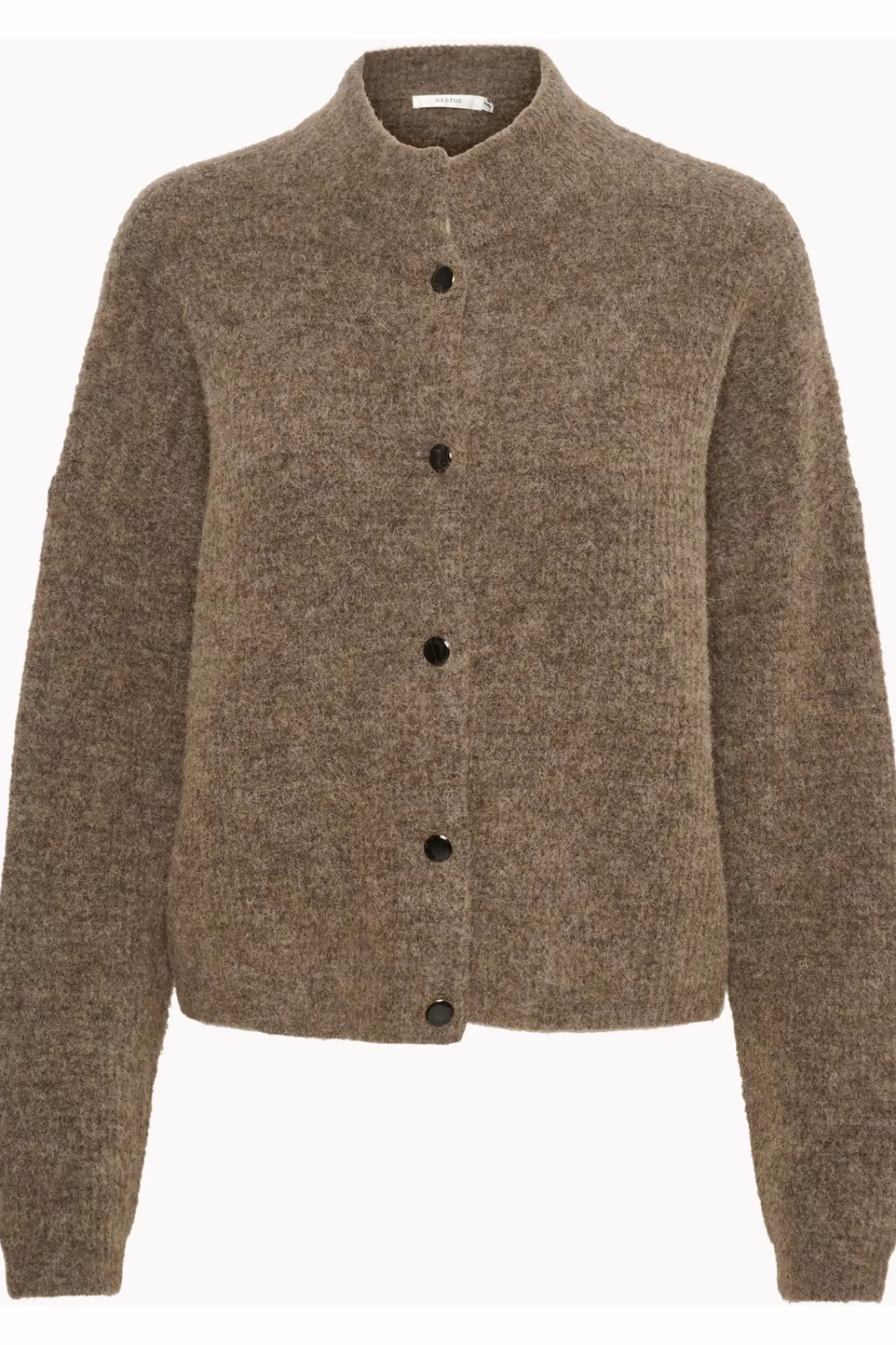 Gestuz Gensere & Cardigans>Alphagz Cardigan Dark Sand Melange