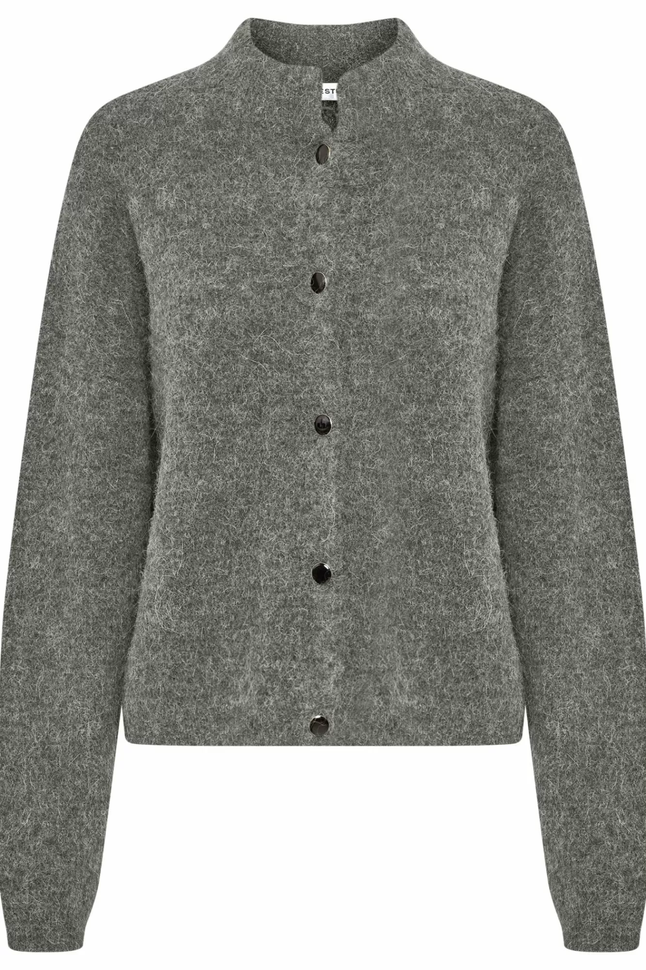 Gestuz Gensere & Cardigans>Alphagz Cardigan Stone Grey Melange