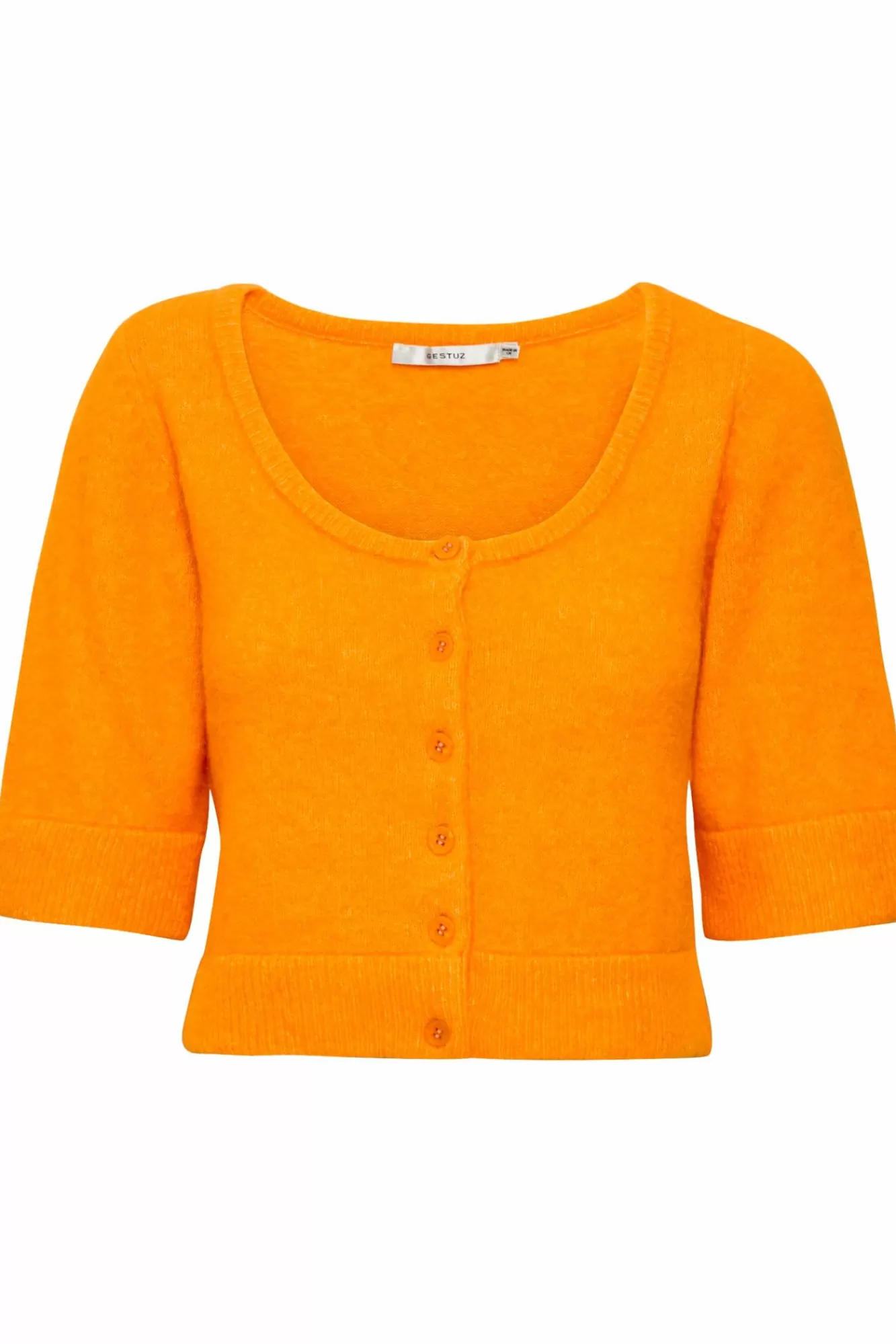 Gestuz Gensere & Cardigans>Alphagz Cardigan Flame Orange Melange