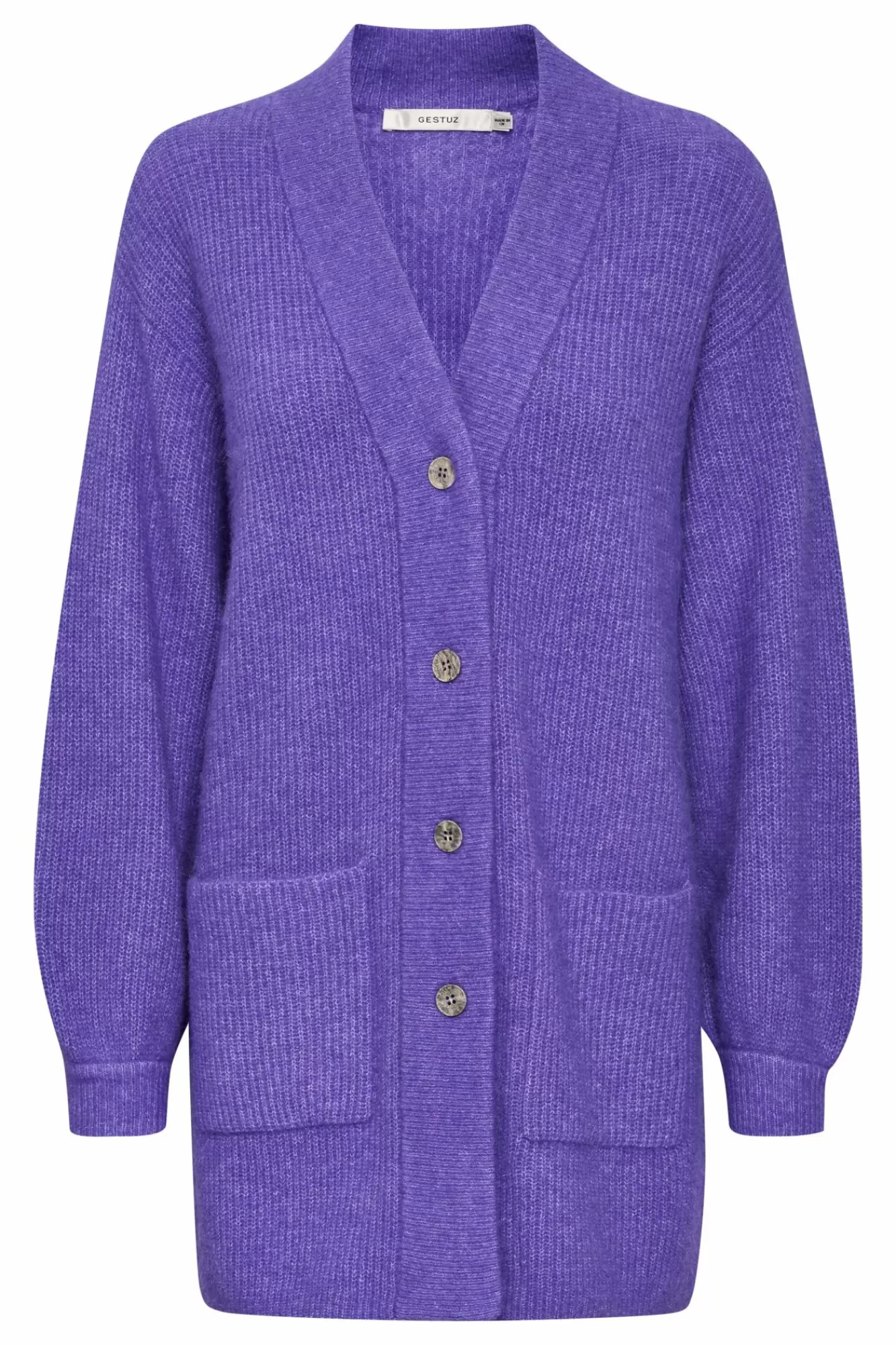 Gestuz Gensere & Cardigans>Alphagz Cardigan Purple Opulence Melange