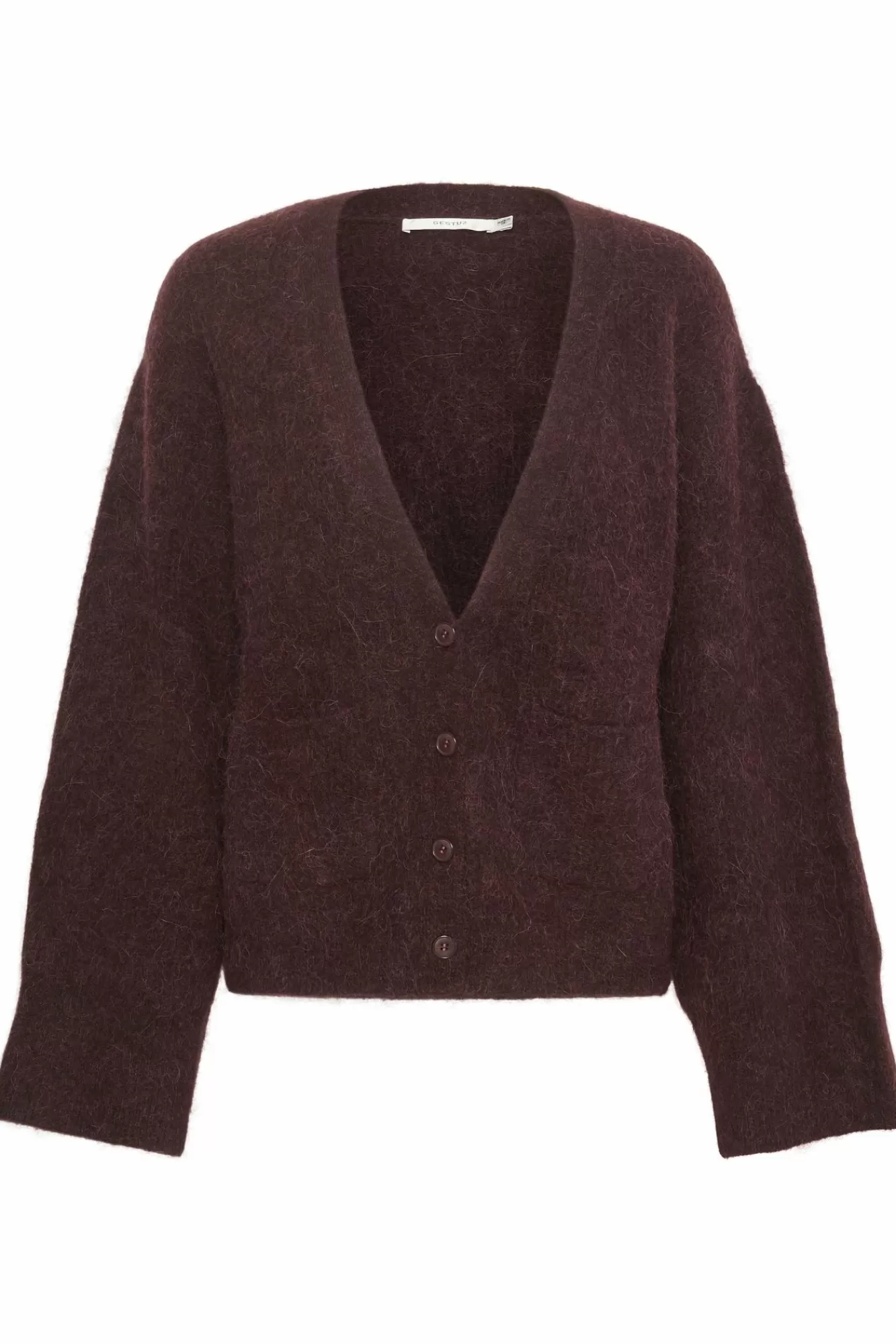 Gestuz Gensere & Cardigans>Alphagz Cardigan Plum Melange