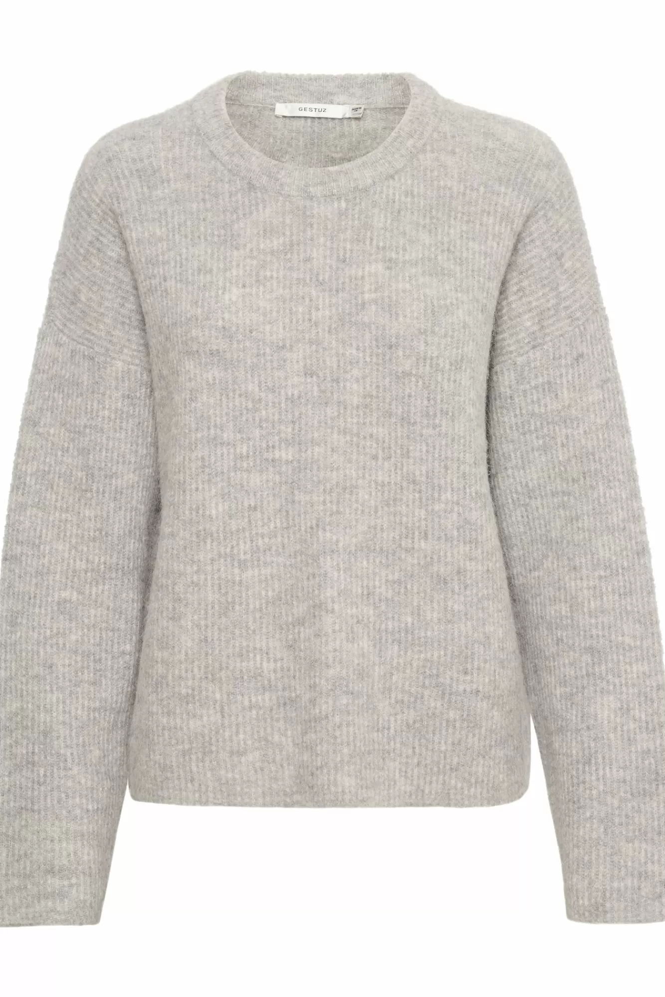 Gestuz Gensere & Cardigans>Alphagz Genser Light Grey Melange