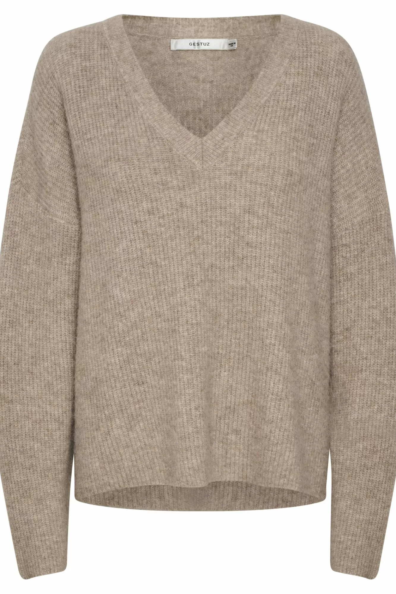 Gestuz Gensere & Cardigans>Alphagz Genser Warm Sand Melange