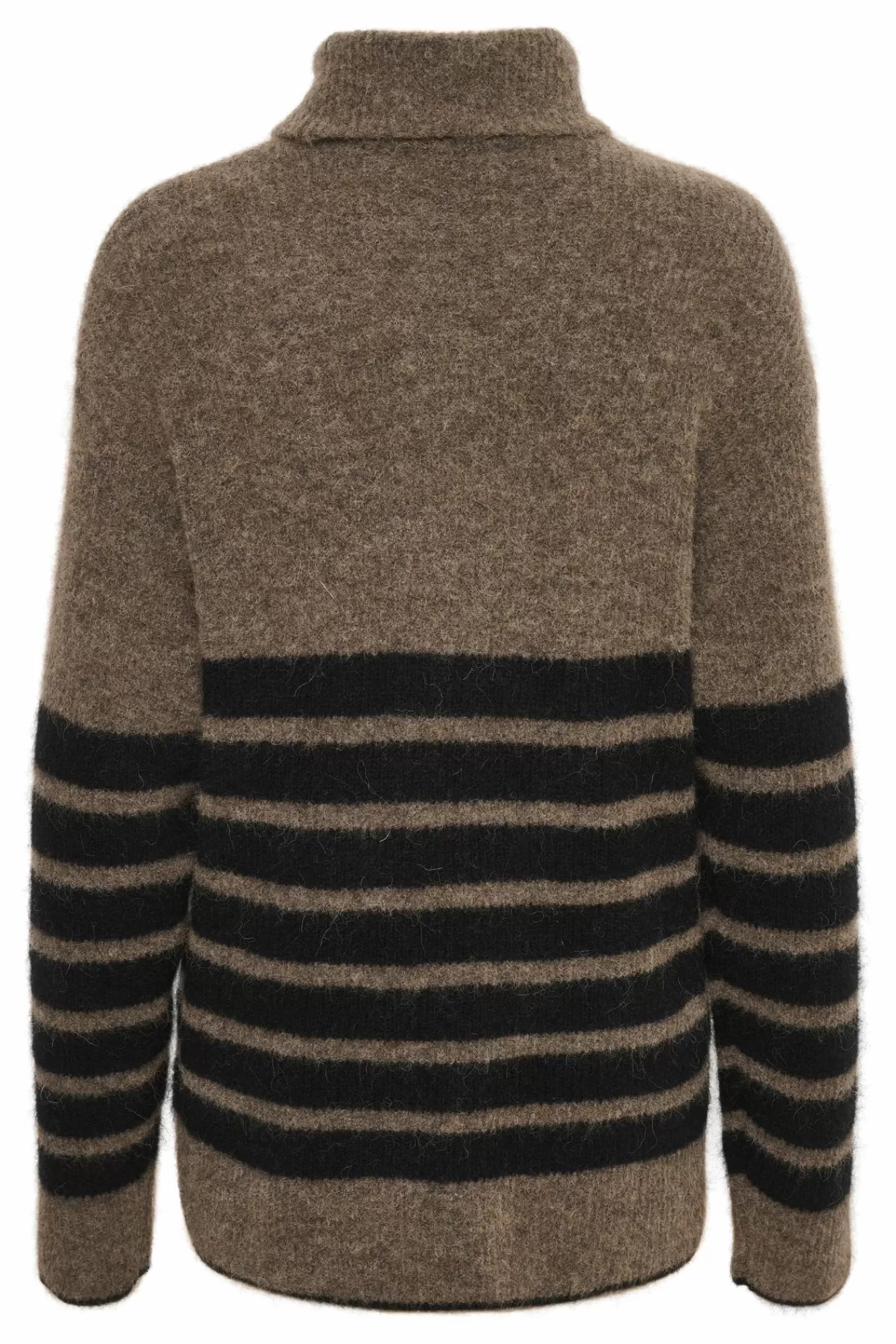 Gestuz Gensere & Cardigans>Alphagz Genser Dark Sand/Black Stripe