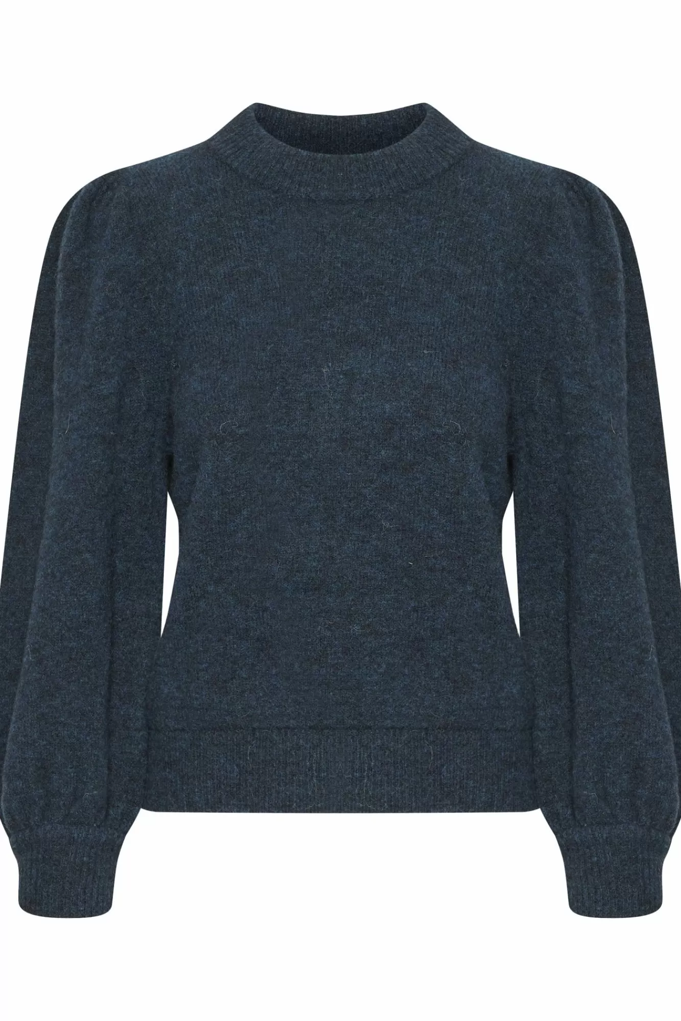 Gestuz Gensere & Cardigans>Alphagz Strikket Pullover Dark Indigo Melange