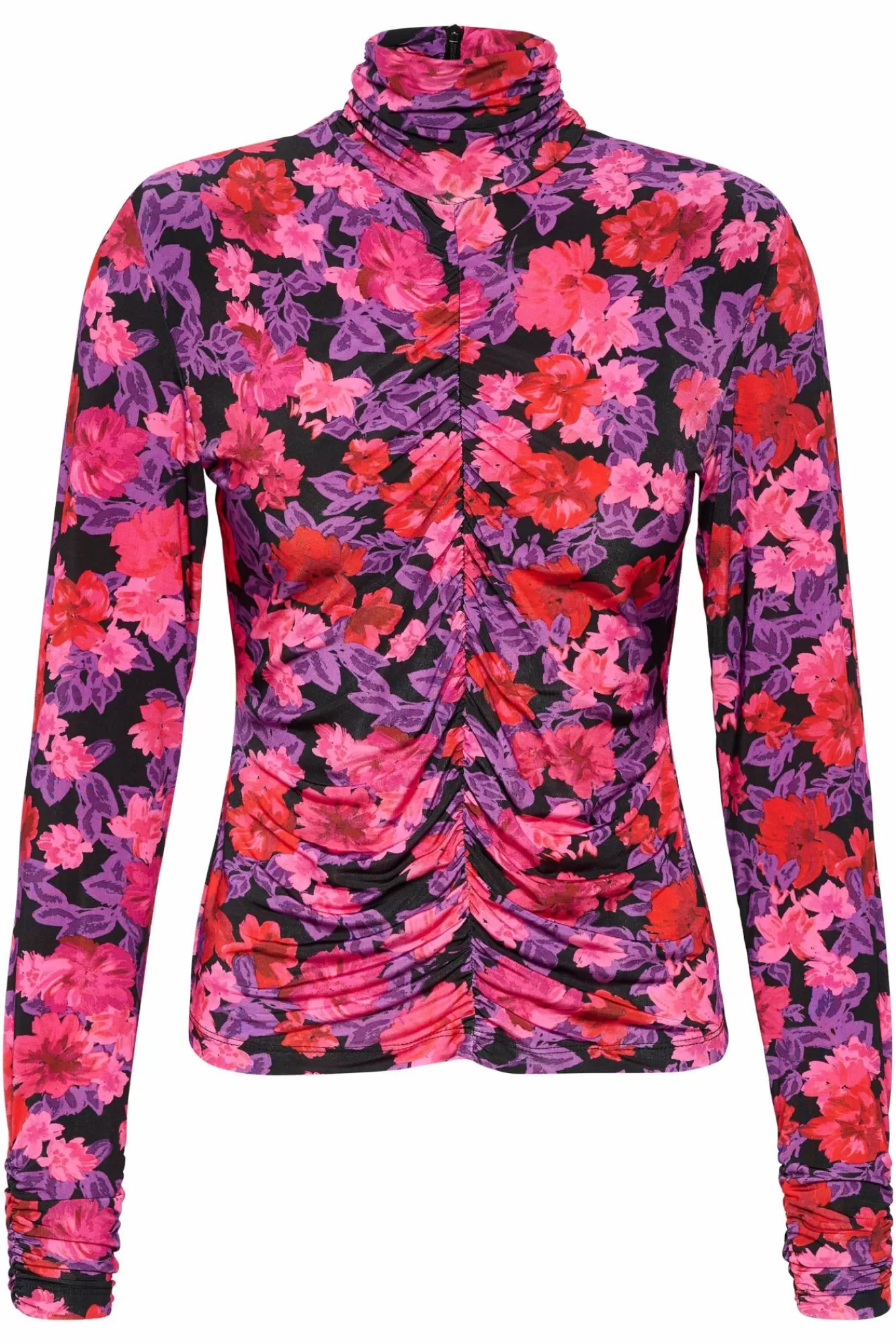 Gestuz Skjorter & Bluser>Ashagz Bluse Pink Purple Flower