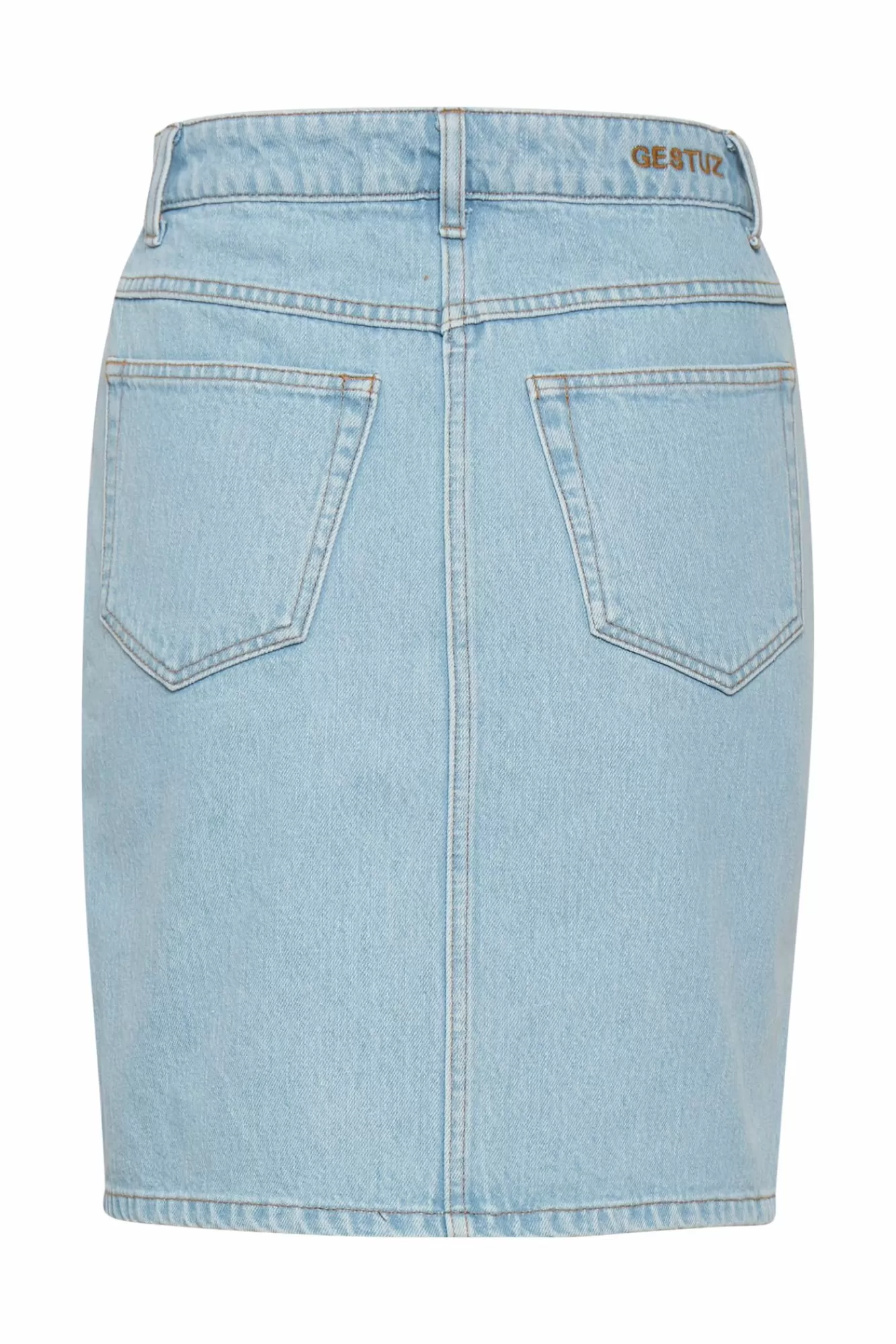 Gestuz Skjørt>Dacygz Denim Skjørt Light Blue Vintage