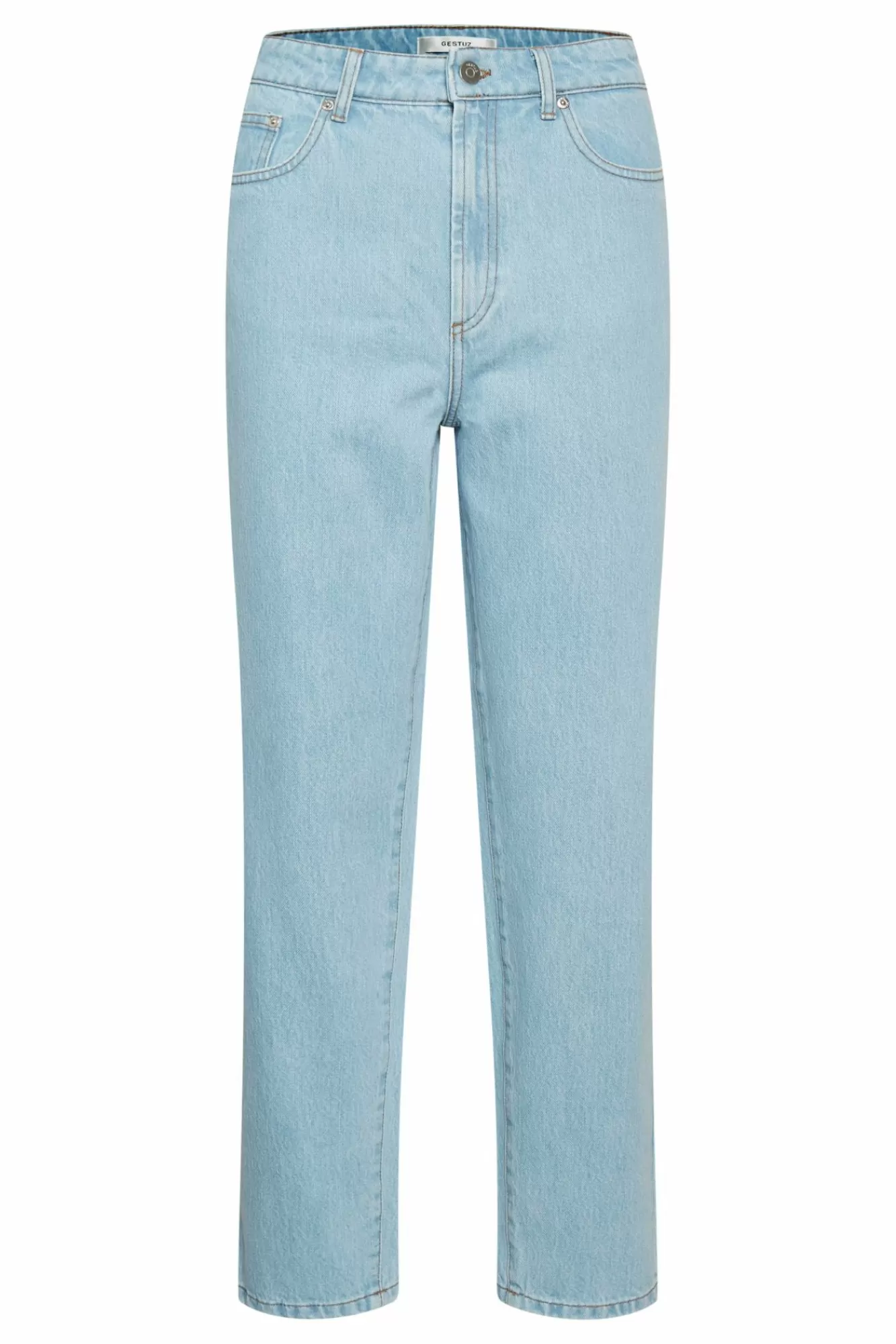 Gestuz Jeans>Dacygz Hw Straight Jeans Light Blue Vintage