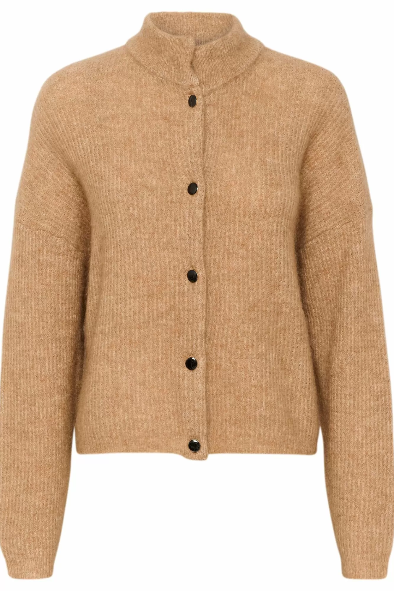 Gestuz Gensere & Cardigans>Debbiegz Mohair Cardigan Camel Melange