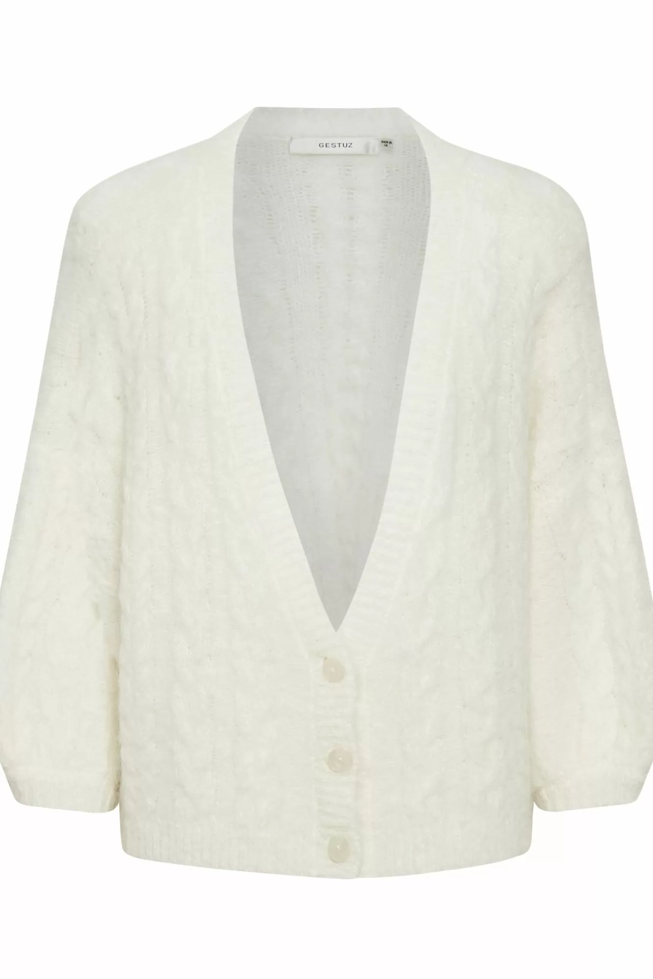 Gestuz Gensere & Cardigans>Doagz Strikket Cardigan Off White