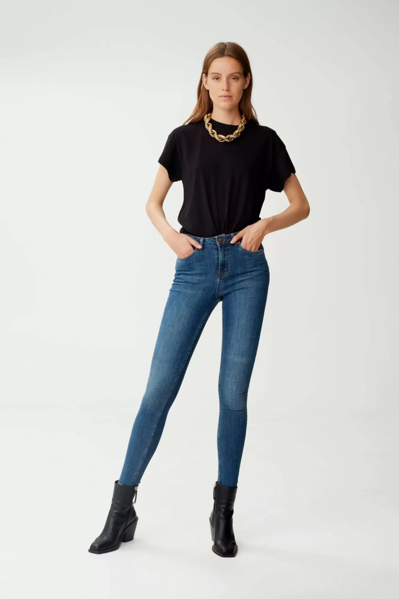 Gestuz Jeans>Emilygz Hw Skinny Jeans L.A. Blue