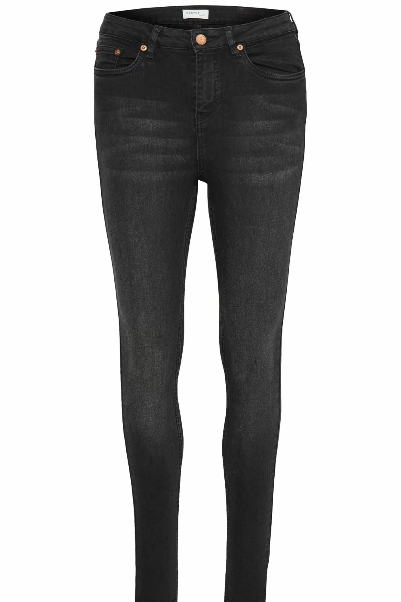 Gestuz Jeans>Emilygz Hw Skinny Jeans Charcoal Grey