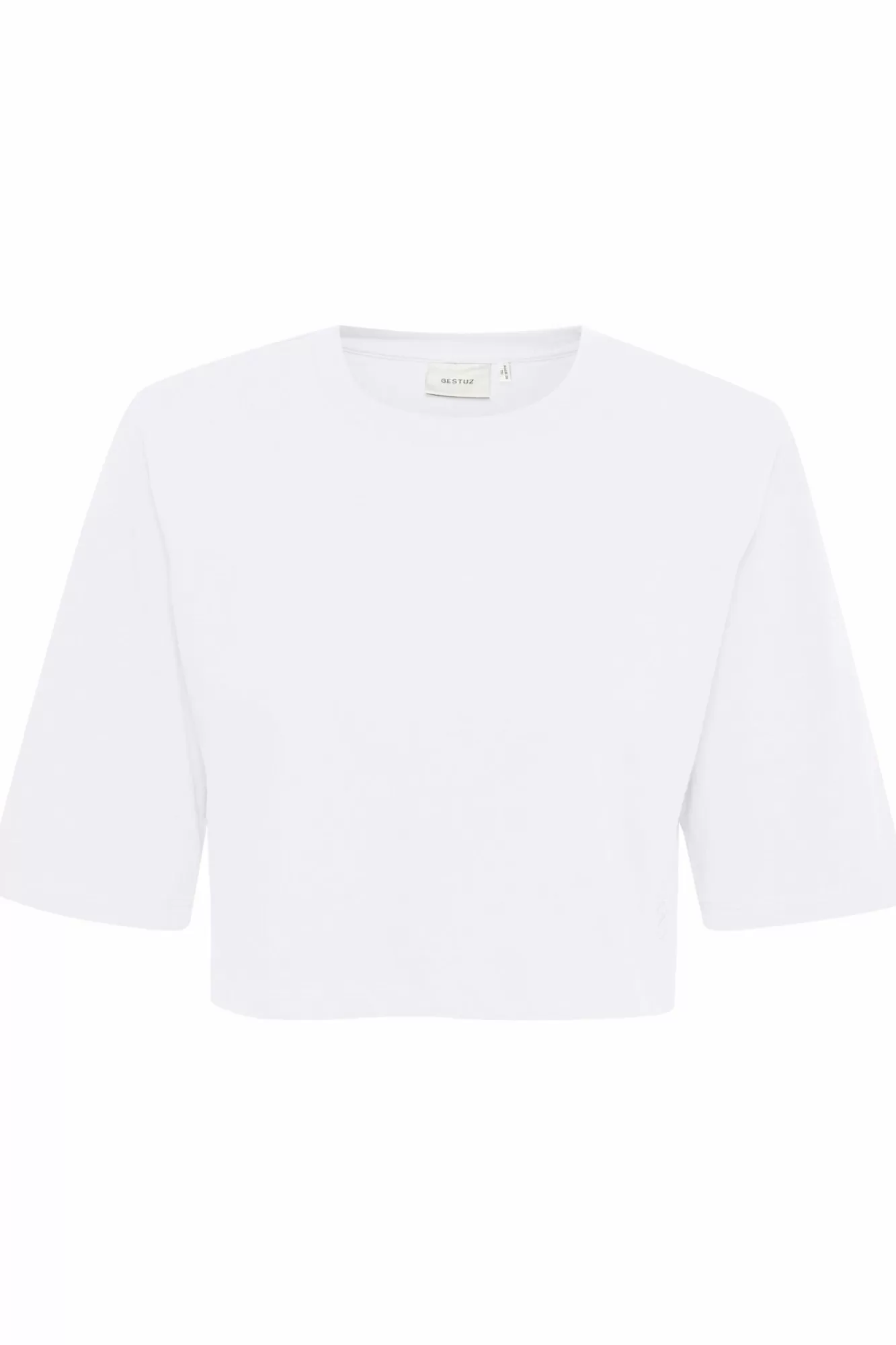 Gestuz Topper & T-Shirts>Jorygz Cropped T-Shirt Bright White