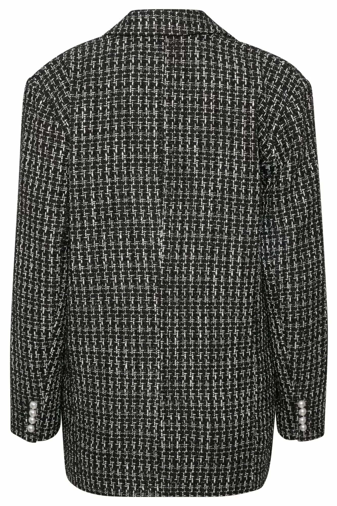 Gestuz Blazere>Kantagz Blazer Black/White Boucle