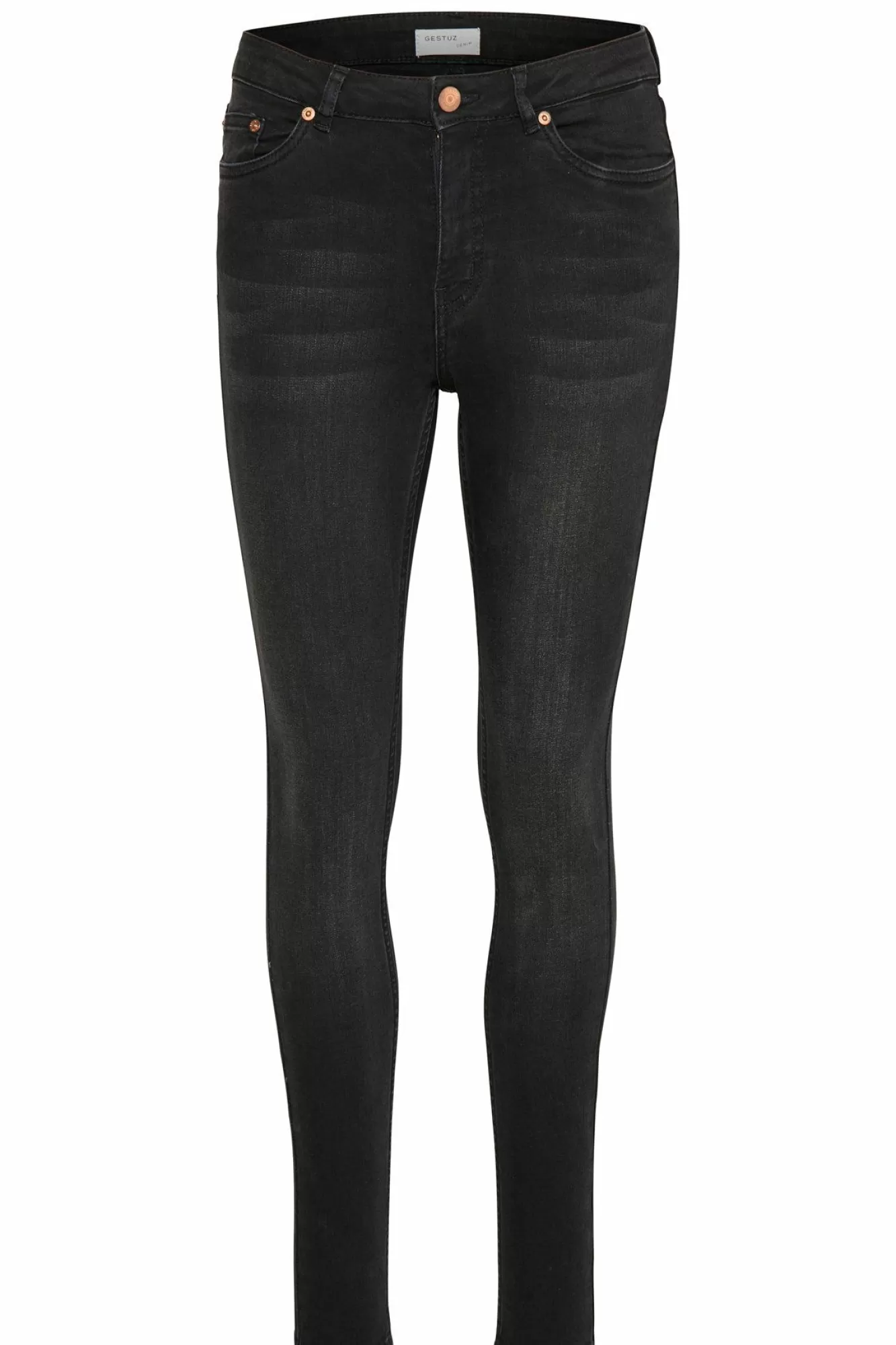 Gestuz Jeans>Maggiegz Mw Skinny Jeans Charcoal Grey