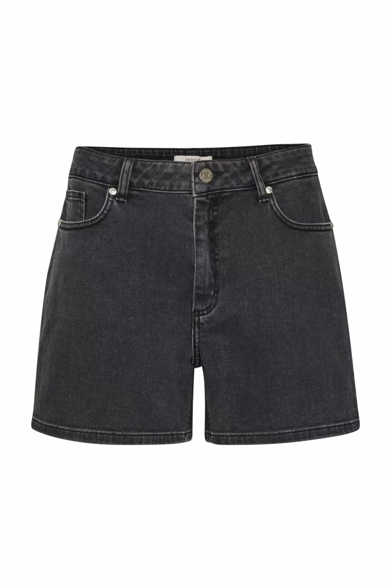 Gestuz Shorts>Moniqgz Shorts Washed Black