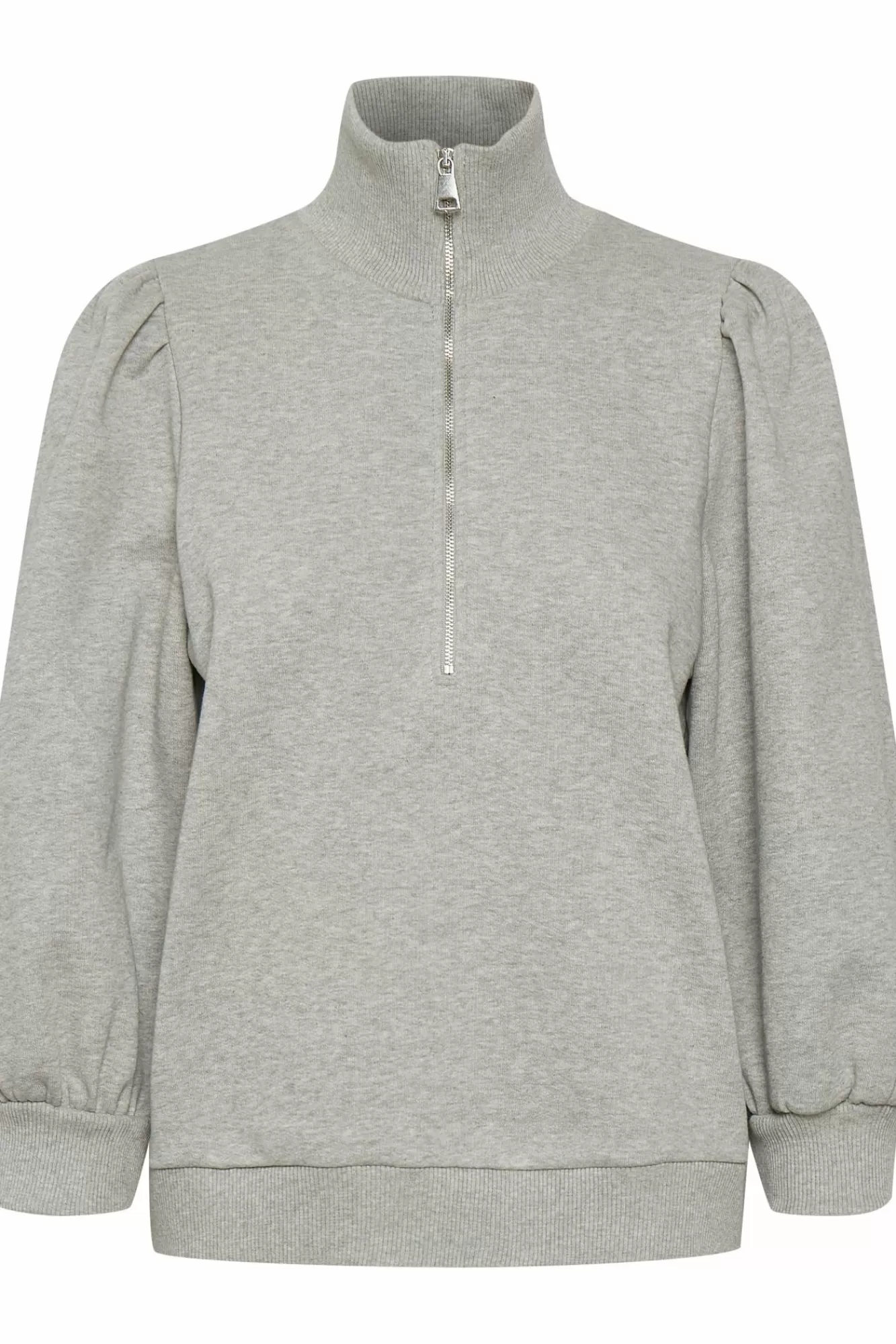 Gestuz Skjorter & Bluser>Nankitagz Ss Sweatshirt Light Grey Melange