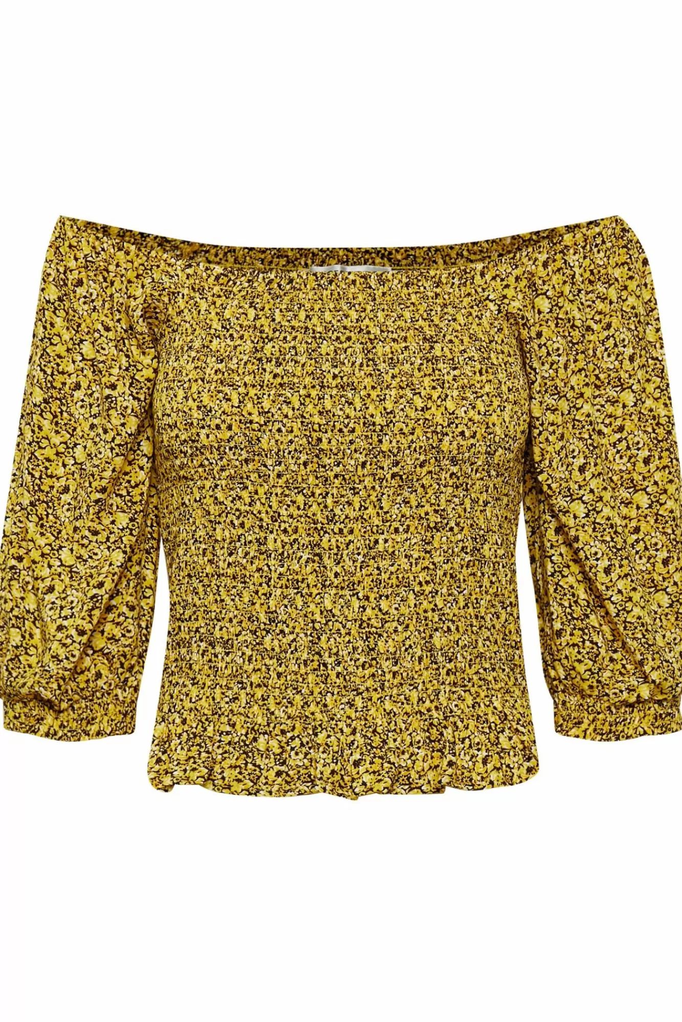 Gestuz Topper & T-Shirts>Saraleegz Top Yellow Mini Flower