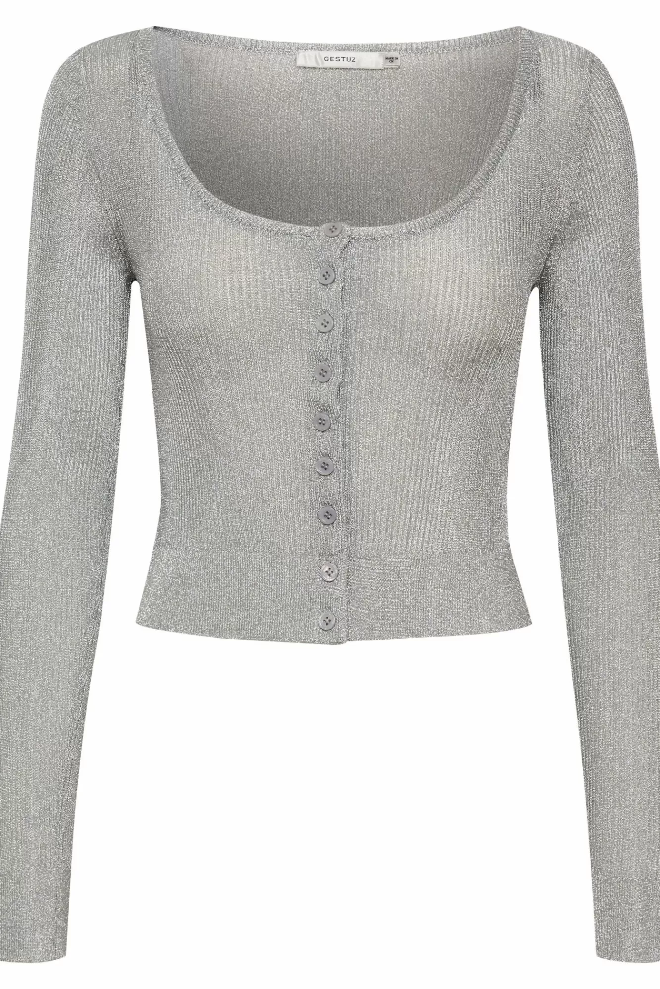 Gestuz Gensere & Cardigans>Silvigz Cardigan Silver