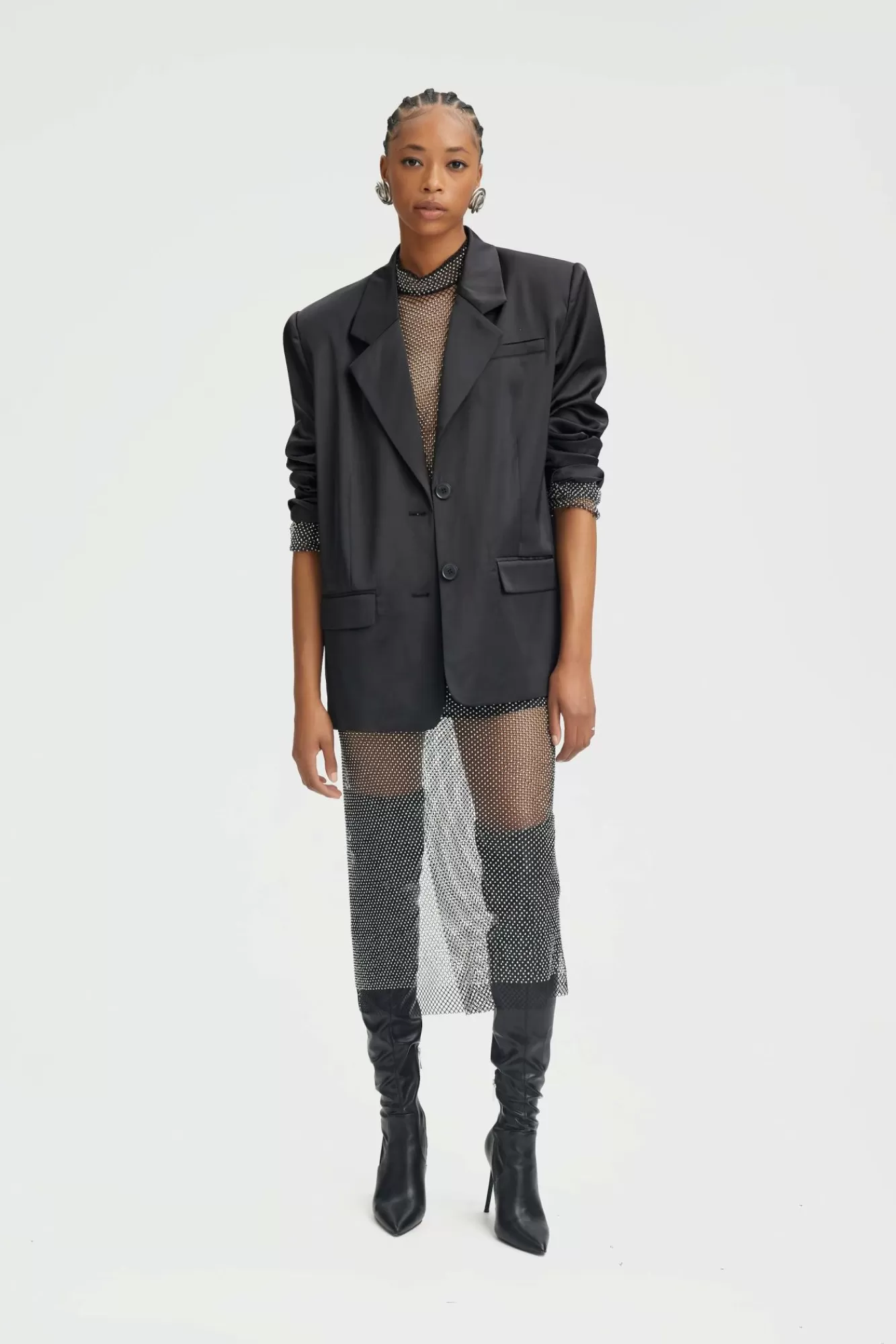 Gestuz Blazere>Yacminegz Oversized Blazer Black