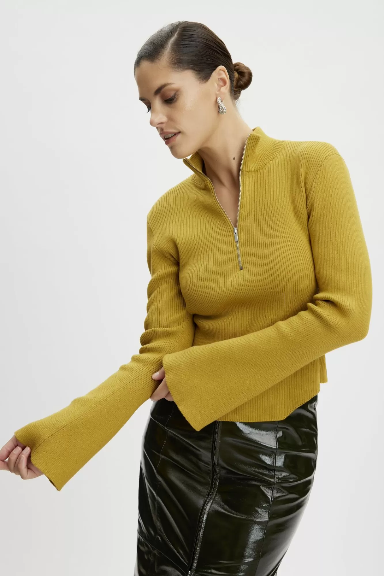 Gestuz Gensere & Cardigans>Yasmiagz Genser Amber Green